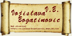 Vojislava Bogatinović vizit kartica
